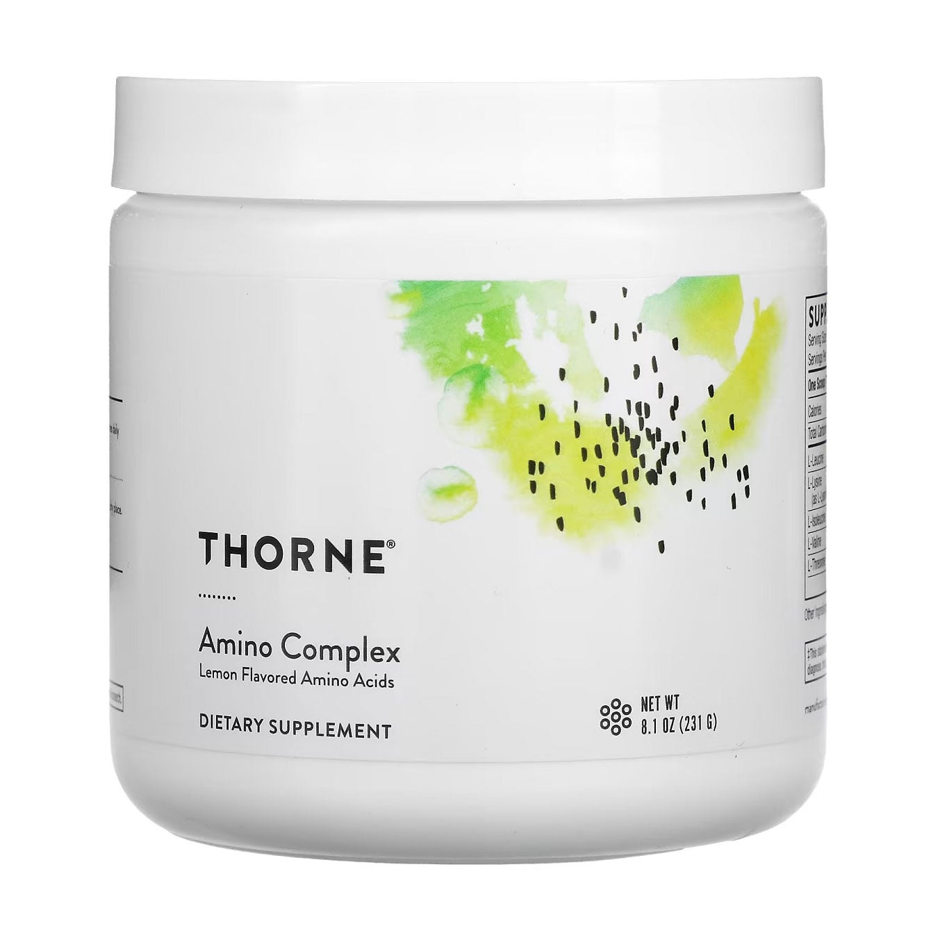 Аміно комплекс Thorne Research Amino Complex зі смаком лимона, в порошку, 231 г
